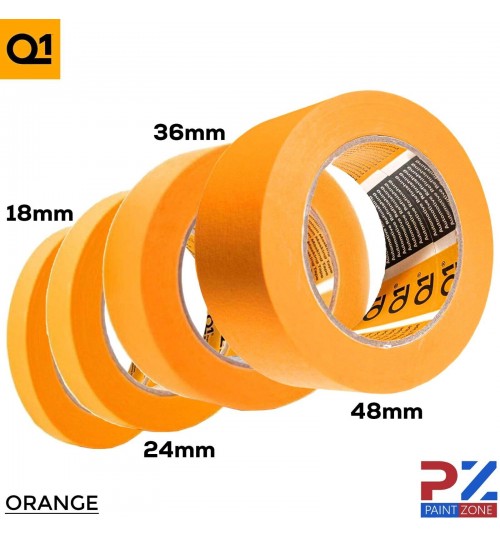 Q1 Masking Tape 18/24/36/48mm ROLLS PAINTER PAINTING AUTOMATIVE EASY TEAR